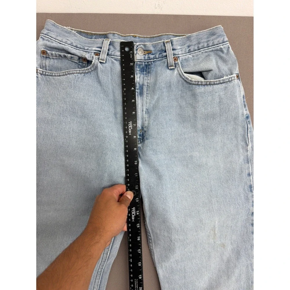 Levis‎ 505 Mens 34x32 Light Wash Straight Leg Regular Fit Vintage Denim Jeans